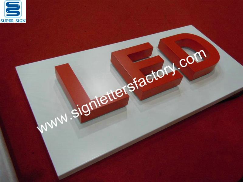 halo lit LED channel letters